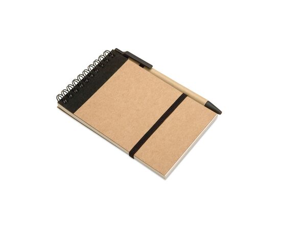 A6 notitieblok en balpen Zwart -  IT3789-03