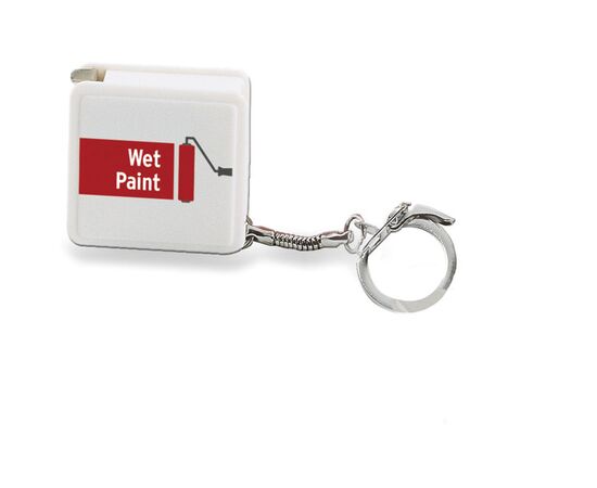 Porte-clefs mètre de 1 m Blanc -  KC1124-06