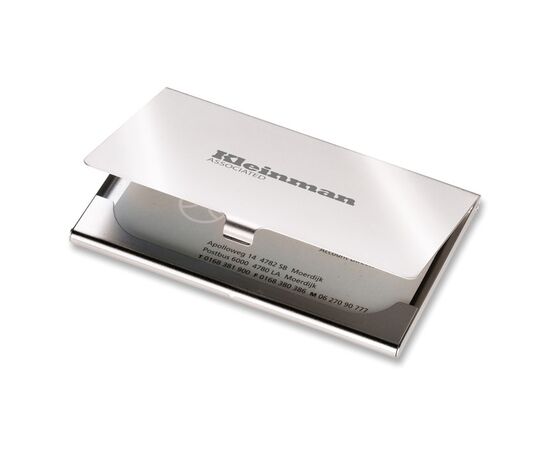 Etui cartes de visite en métal Argent mat -  KC2206-16