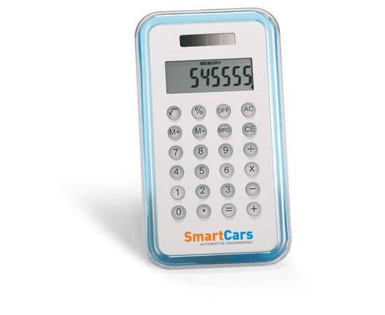 Calculatrice Dual 8 Chiffres Bleu transparent -  KC2656-23