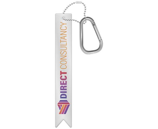 Attache réfléchissante avec mousqueton H9 RFX&#8482; Blanc - RFX™ 1PR05182