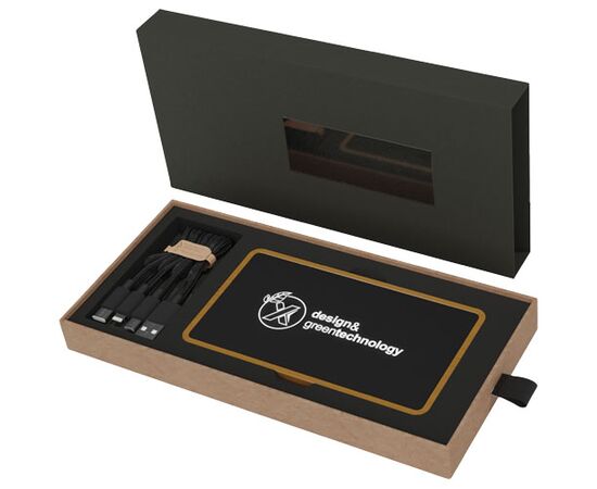 SCX.design P35 5000 mAh houten powerbank Hout, Zwart - SCX.design 1PX04971
