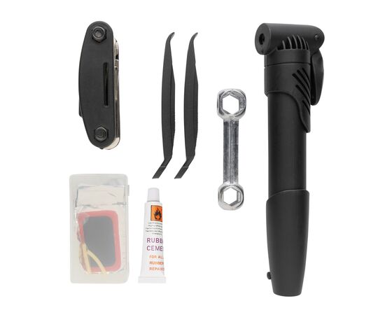 Bike repair kit set 17 pcs Black - XD Collection P416.351