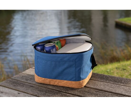Impact AWARE™ XL RPET two tone koeltas met kurken detail Blauw - XD Collection P422.355