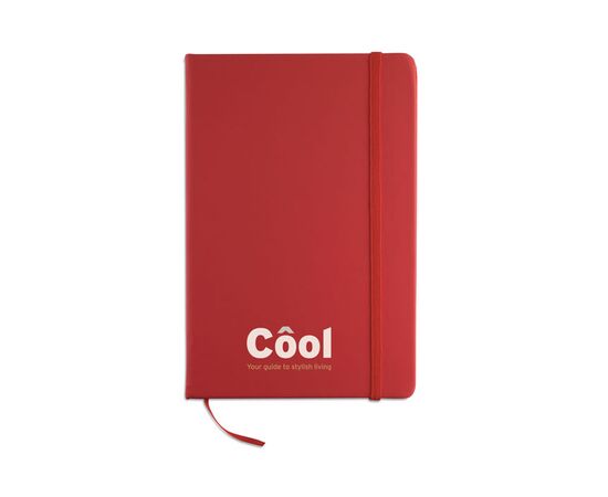 A5 notitieboek, gelinieerd     MO1804- Rood -  MO1804-05