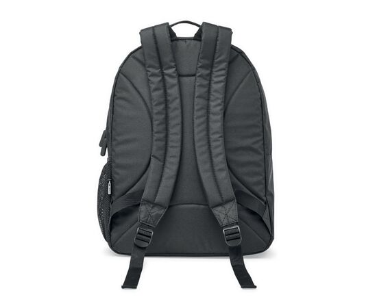 Laptop-Rucksack 300D RPET Schwarz -  MO2050-03