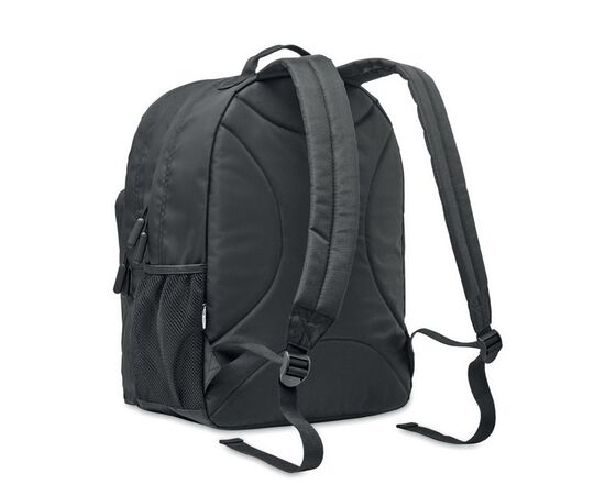 Laptop-Rucksack 300D RPET Schwarz -  MO2050-03