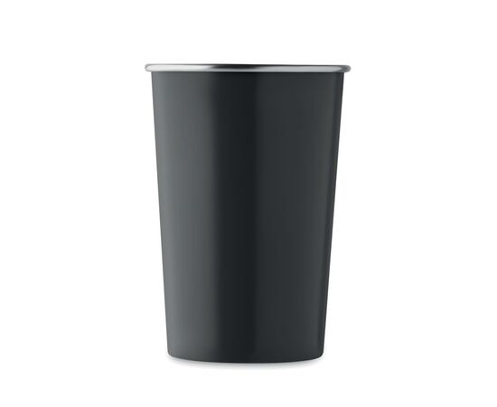 Becher recycelter Edelstahl Schwarz -  MO2063-03