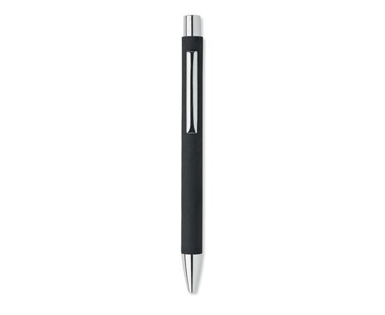 Recycled paper push ball pen Black -  MO2067-03