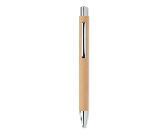 Recycled paper push ball pen Beige -  MO2067-13