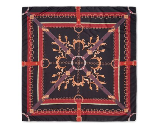 Shawl recycled satin polyester Black -  MO2074-03