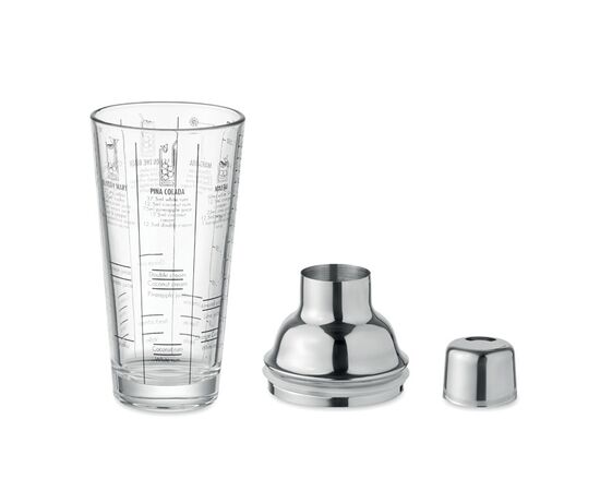Glazen cocktailshaker 400 ml Transparant -  MO2077-22