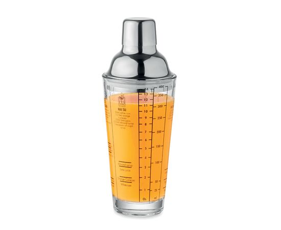 Glazen cocktailshaker 400 ml Transparant -  MO2077-22