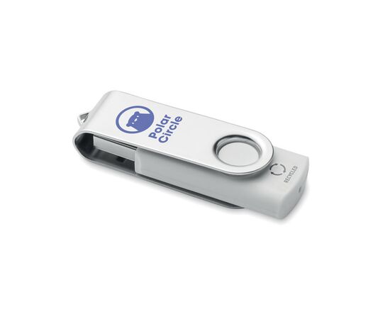 Clé USB 16G en ABS recyclé     MO2080-06 Blanc -  MO2080-06-16G