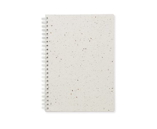 DIN A5 Notizbuch Samenpapier Weiß -  MO2083-06
