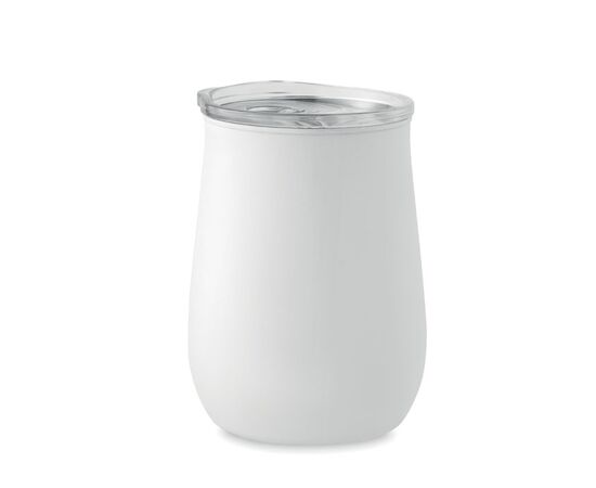 Recycled stainless steel mug White -  MO2090-06