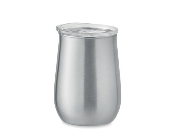 Becher recycelter Edelstahl Matt silber -  MO2090-16