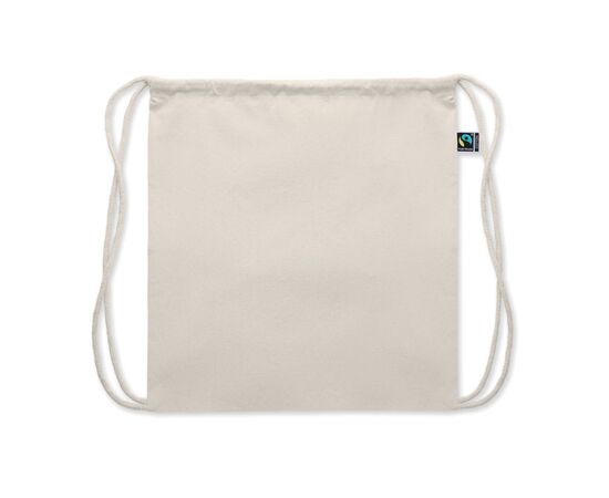 Fairtrade rugzakje met koord Beige -  MO2096-13