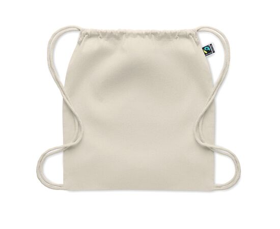 Fairtrade rugzakje met koord Beige -  MO2096-13