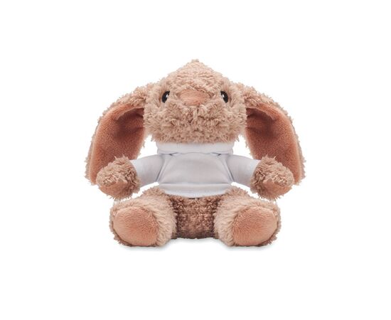 Plüsch-Hase mit Hoody Weiß -  MO2121-06