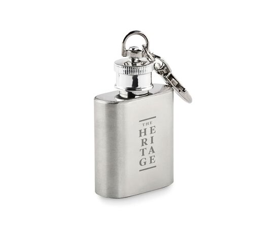 Porte-clés avec mini flasque Argent -  MO2152-14