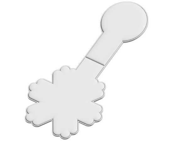 RFX&#8482; M-10 snowflake reflective PVC magnet  White - RFX™ 1PR06701
