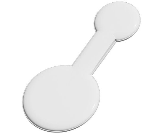 RFX&#8482; M-10 round reflective PVC magnet large White - RFX™ 1PR06901