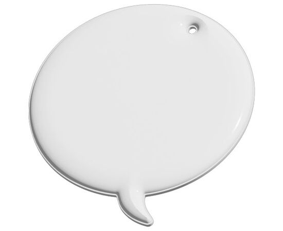 RFX&#8482; H-09 reflecterende pvc hanger met bijschrift Wit - RFX™ 1PR08801