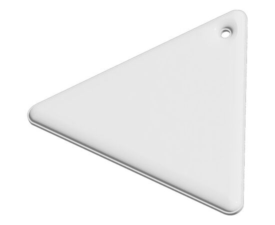 RFX&#8482; H-12 driehoekige reflecterende TPU hanger Wit - RFX™ 1PR10101