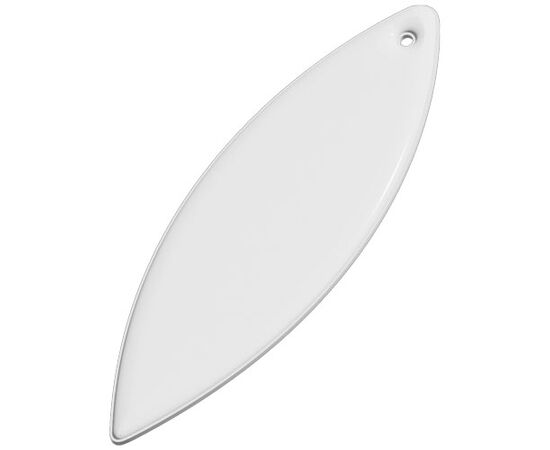 RFX&#8482; H-12 reflecterende TPU hanger met ellips Wit - RFX™ 1PR11301