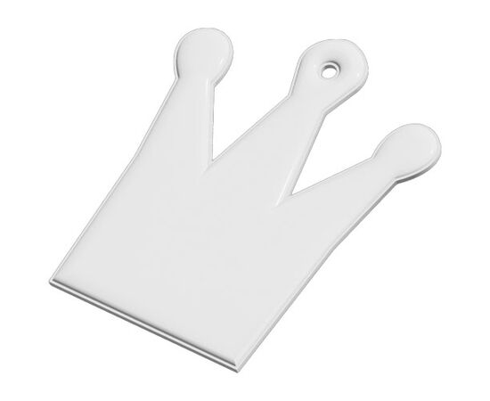 RFX&#8482; H-12 reflecterende TPU hanger met kroon Wit - RFX™ 1PR11701