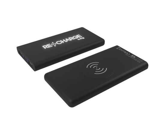 SCX.design P40 10.000 mAh kabellose Powerbank mit Leuchtlogo  Schwarz - SCX.design 1PX06090