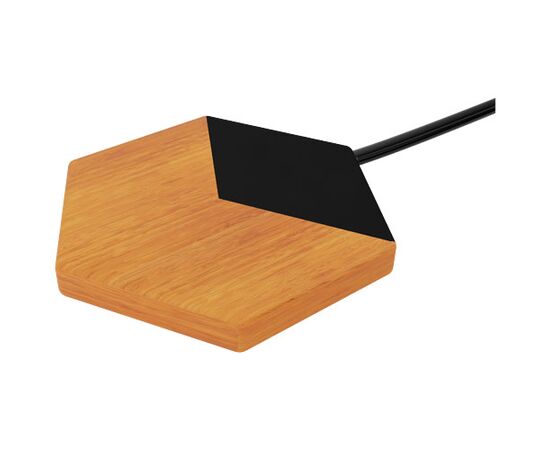 SCX.design W14 10W light-up wireless charger Wood, Solid black - SCX.design 1PX06171