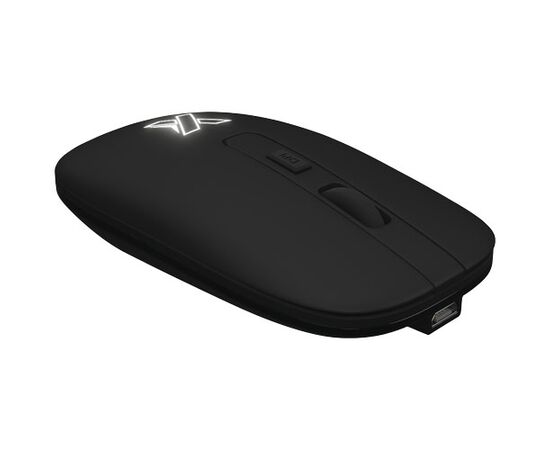 SCX.design O22 antibacterial light-up logo wireless mouse Black - SCX.design 1PX07990