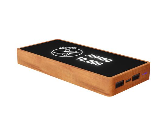 SCX.design P46 10.000 mAh wooden wireless charging power bank Brun - SCX.design 1PX09971