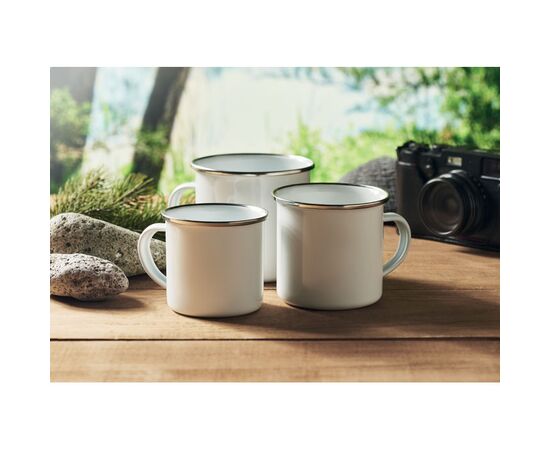 Mug en émail sublimation 200ml Blanc -  MO2202-06