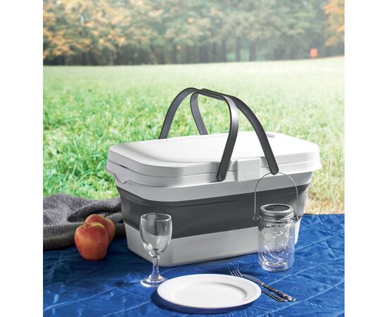 Opvouwbare picknickmand Wit -  MO2227-06