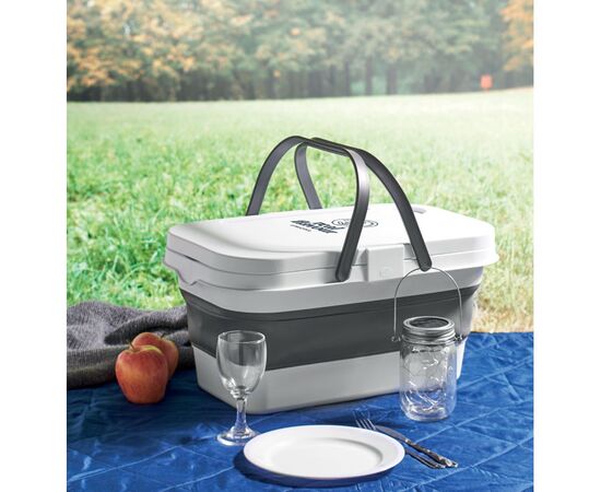 Opvouwbare picknickmand Wit -  MO2227-06