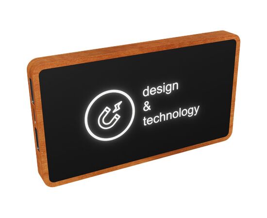 SCX.design P39 5000 mAh 5W magnetische kabellose Powerbank  Holz - SCX.design 1PX19071