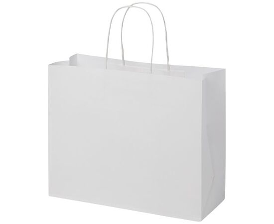 Kraftpapiertasche 120 g/m² mit gedrehten Griffen &#8211; 31 × 12 × 25 cm Weiß - Unbranded 1ZM00801