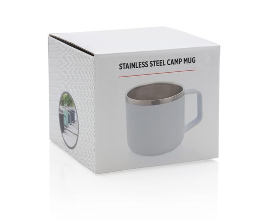 Stainless steel camp mug White - XD Collection P432.443