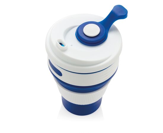 Foldable silicone cup Blue - XD Collection P432.605
