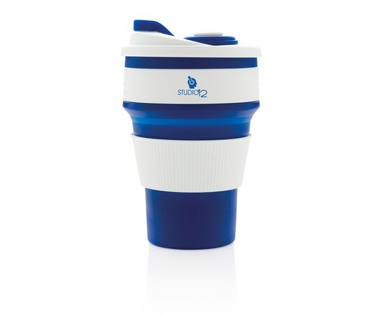 Foldable silicone cup Blue - XD Collection P432.605
