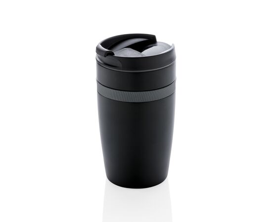 Sierra lekvrije vacuüm geïsoleerde koffiemok Zwart, Grijs - XD Xclusive P432.801
