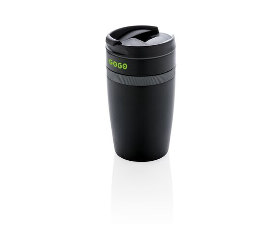Sierra lekvrije vacuüm geïsoleerde koffiemok Zwart, Grijs - XD Xclusive P432.801