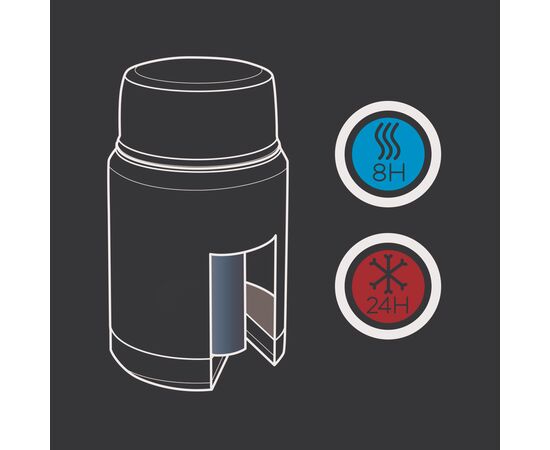 Swiss Peak Elite copper vacuum food container Black - Swiss Peak P432.981