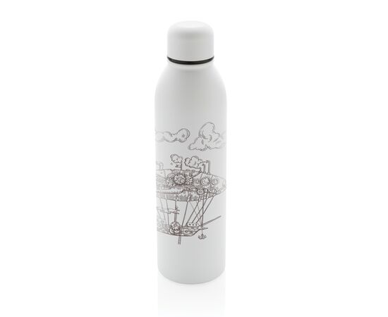 RCS Recycled stainless steel vacuum bottle 500ML White - XD Collection P433.043