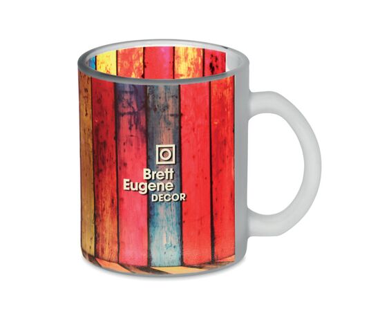 Mug verre pour sublim. 300ml Transparent blanc -  MO6117-26