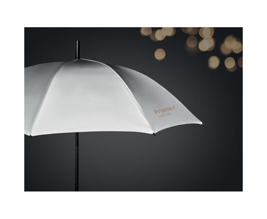 Reflektierender Regenschirm Matt silber -  MO6132-16