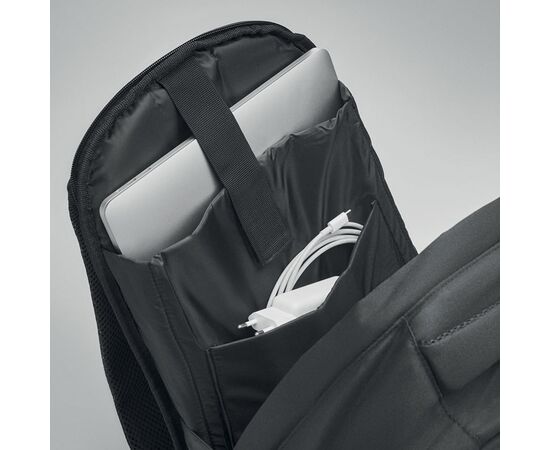 Rucksack 600D RPET Schwarz -  MO6157-03